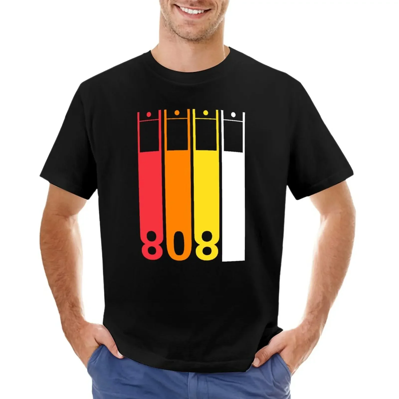 Roland Tr 808 Drum Machine T-Shirt Abbigliamento Vintage Top Ragazzi Bianchi Magliette Nere Ad Asciugatura Rapida Per Uomo