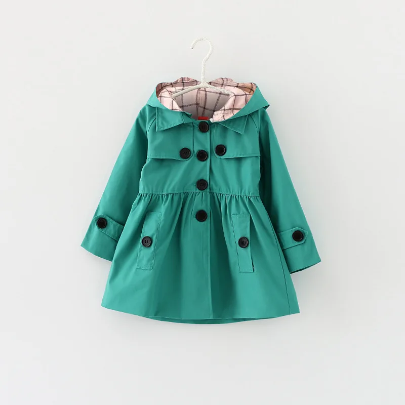 Girls Windbreaker Children's Windbreaker Winter Children's Clothing Girls Casual Outwear Knitted Outwear Kids Jacket Girls Trench Coats Children Raincoats