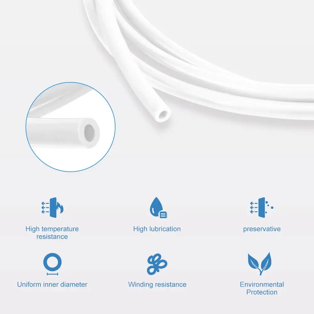 Creality 3D 프린터 Bowden Tube 1M 2M 3D 프린터 PTFE 튜브 Bowden Tubing 업그레이드 1.75mm 필라멘트 Ender CR 시리즈