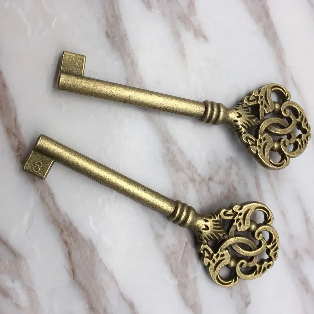 For Furniture Cabinet Vintage Key Key 10pcs Furniture Cabinet Antique Hole Head Open Skeleton Vintage Style