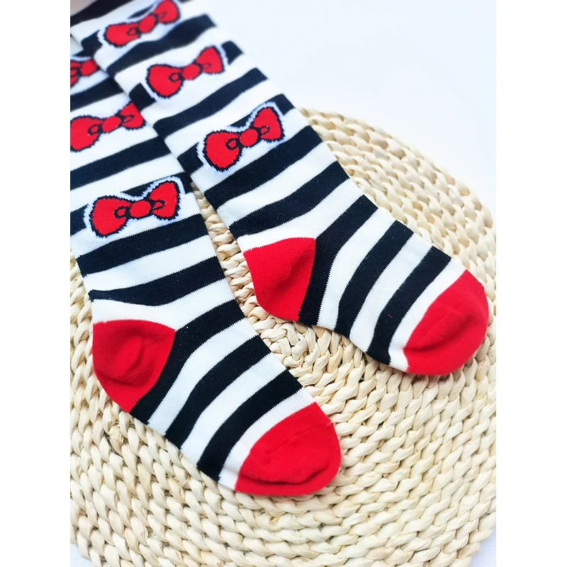 New Spring Girls Color Bows Tights Kids Stockings Autumn Baby Girl Clothes Tights for Girls Striped Pantyhose