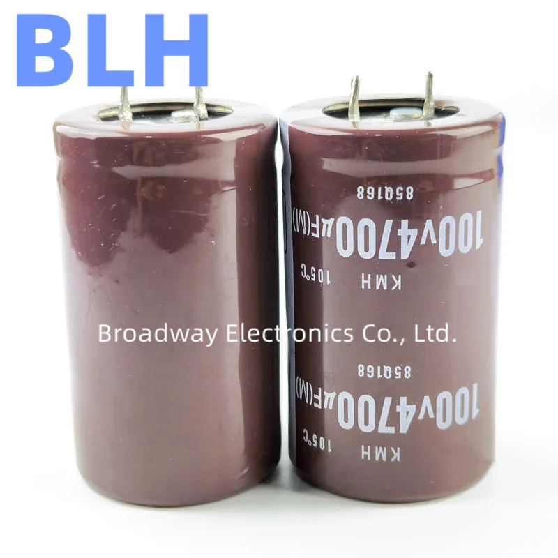 2PCS Audio Electrolytic Capacitor 80V4700UF 100V4700UF 25*45 25*50 30*40 30*45 30*50 35*30 35*50 35*60MM