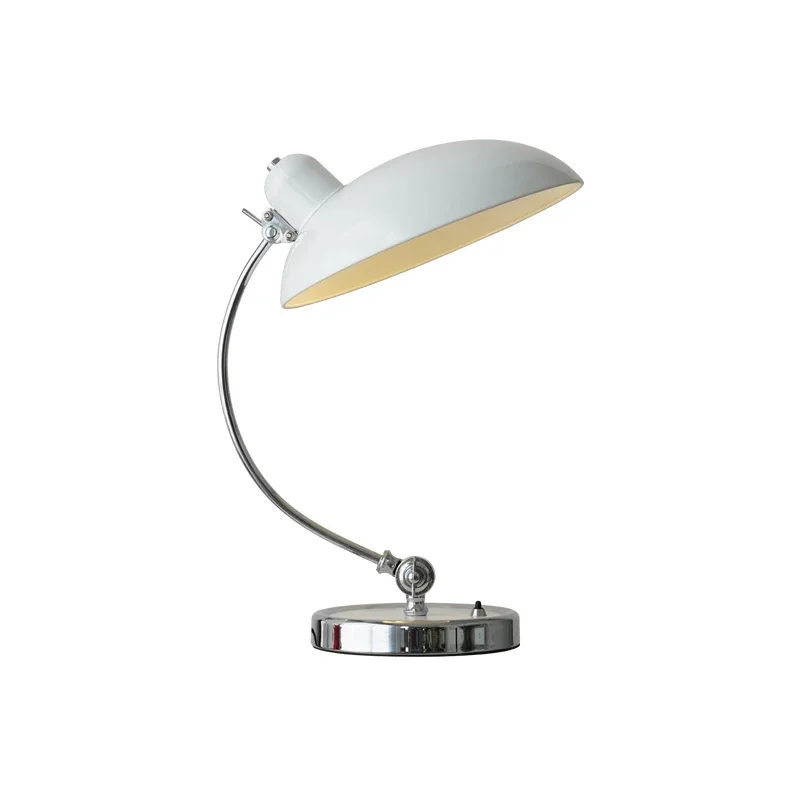 Danish Minimalist Table Lamp, Vintage Bauhaus Desk Light, Nordic Study Room Bedside Lamp, High-End Retro Bedroom Lighting