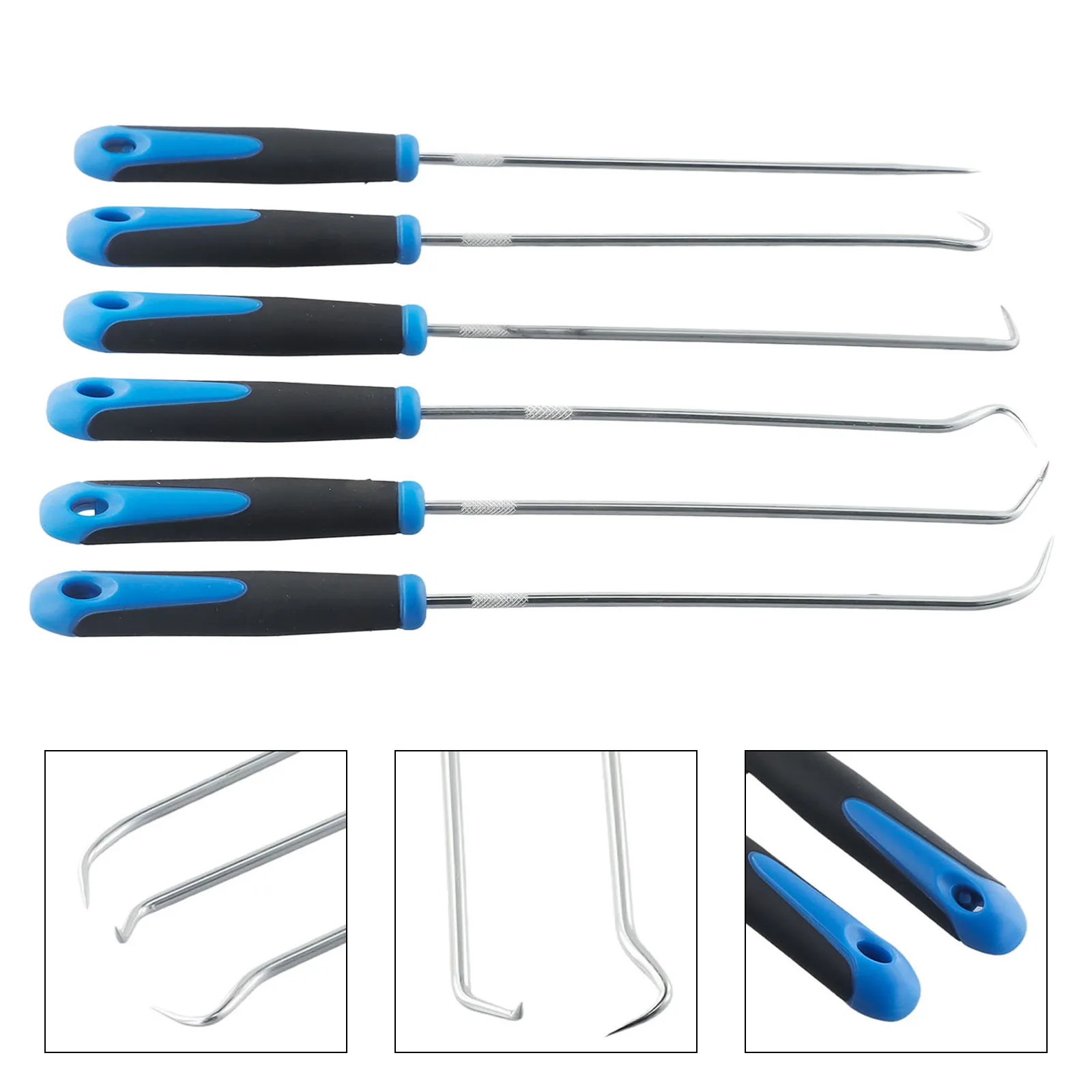 

6Pcs/Set Oil Seal O-Ring Seal Remover Hook Tool Set Extra Long O-Ring Seal Gasket Puller Remover Pick Hooks Tools Sealing Tools