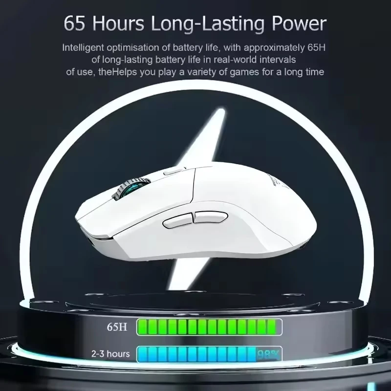 2.4G 블루투스 무선 마우스 게임용 3모드 e스포츠 노트북 데스크탑 컴퓨터 경량 마그네틱 충전 무선 마우스