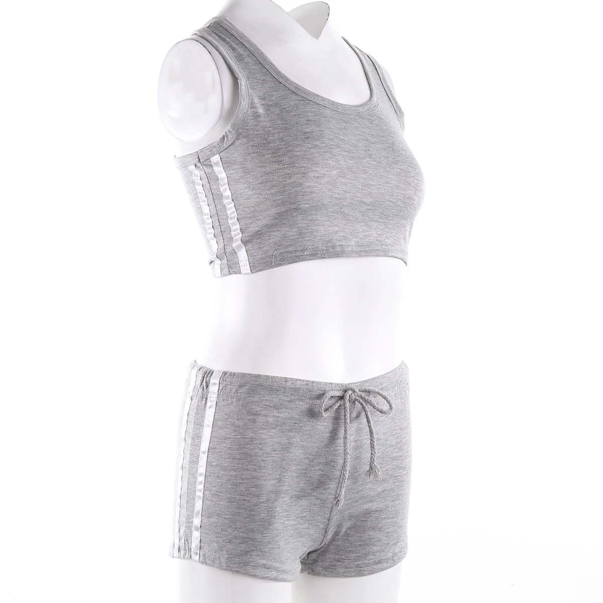 Women Yoga Set 2Pcs Female Belt Suit Set Bra Sleeveless Tank Top Shorts Fitness Running Yoga Gym Sports Clothes sports bra set,gym workout set,yoga set,sports set shorts,fitness set,sportswear set,sports set