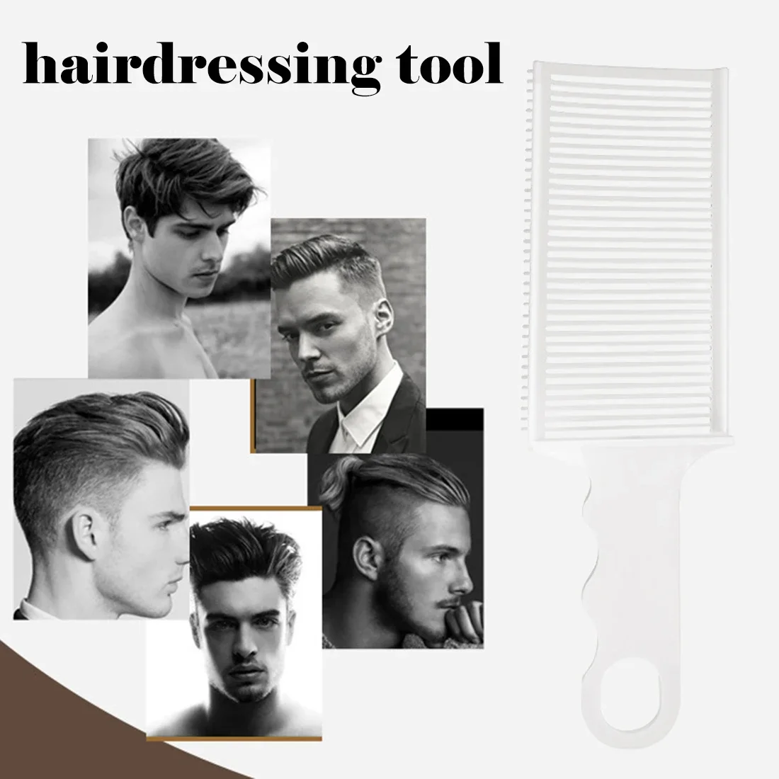 Description Picture 3 of itemNew Style Hair Cutting Positioning Comb Sets Professional Barber Clipper Blending Flat Top Combs For Men Salon Hairdresser Tools