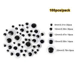 Bulk Pack of Self - Adhesive Googly Eyes for DIY Crafts and Handmade Toys (Style1)