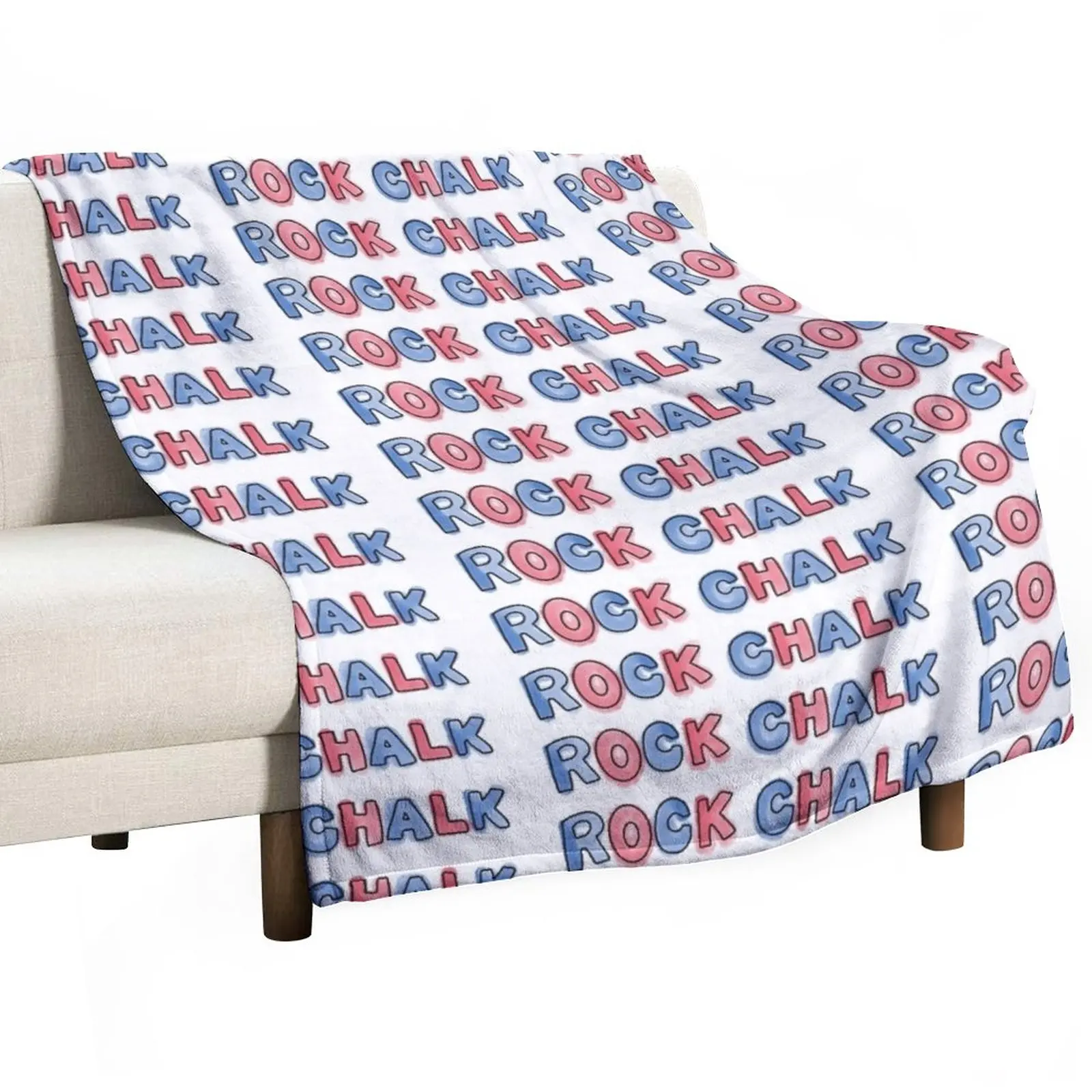 

Watercolor Rock chalk Throw Blanket Kid'S Travel Blankets