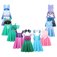Robe de princesse d'été pour filles, tenue décontractée de sirène, robe de plage pour enfants, vêtements de princesse pour filles 1