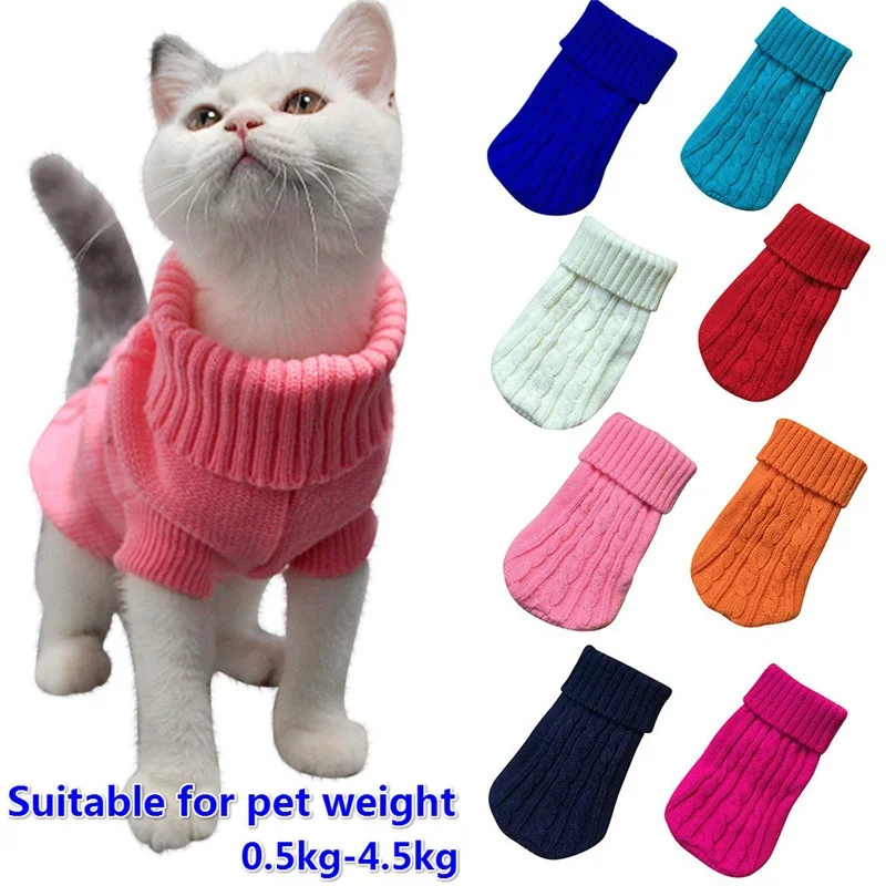 

11 Colors XS-3XL Dog Cat Winter Coat Pet Clothing Pet Dog Sweater Dogs Cotton Jacket Cat Vest Costume