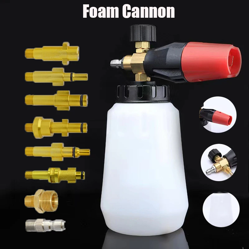 

1L Foam Kettle Car Washer Foam Generator Snow Foam Lance Car Clean Soap Foam Wash for Karcher Interskol Huter Stihl Parkside