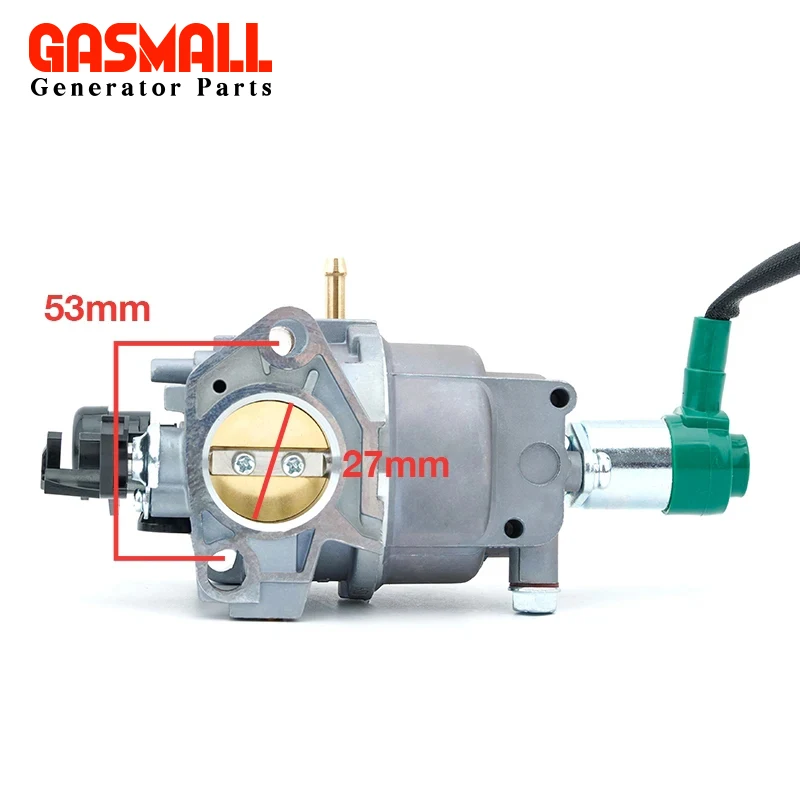 Gas Engine Generator Carburetor Assembly - HUAYI P27/P27-1/P27-2, 5kw-8kw, Automatic Damper Oil Carb