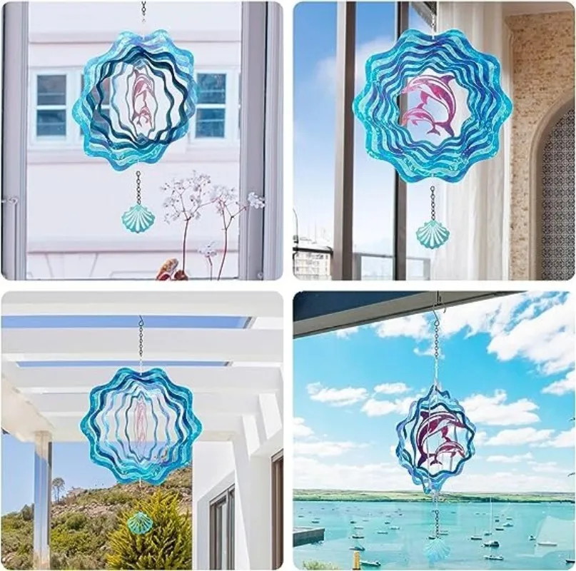 Dolphin Design Wind Spinner - 12 – Garden Wind Spinners