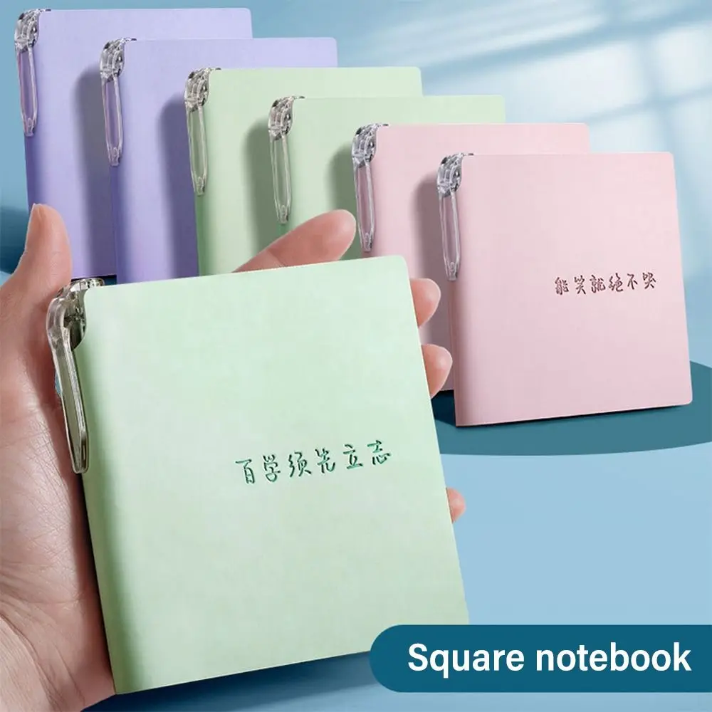 Mini Square Grid Page Agenda Book Portable Pocket Notepad To Do List Diary Weekly Planner Notebook Office School Supplies