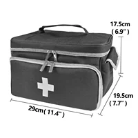 Trousse de premiers secours de voyage, sac de transport médical à domicile, organisateur de rangement multifonctionnel, boîtes à médicaments en couches, armoire à pharmacie 6
