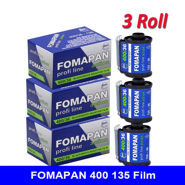 포마판 400 액션 135 (35mm) 흑백 필름 36매 빈티지 아날로그 카메라 필름 (135 포맷 필름 카메라용)