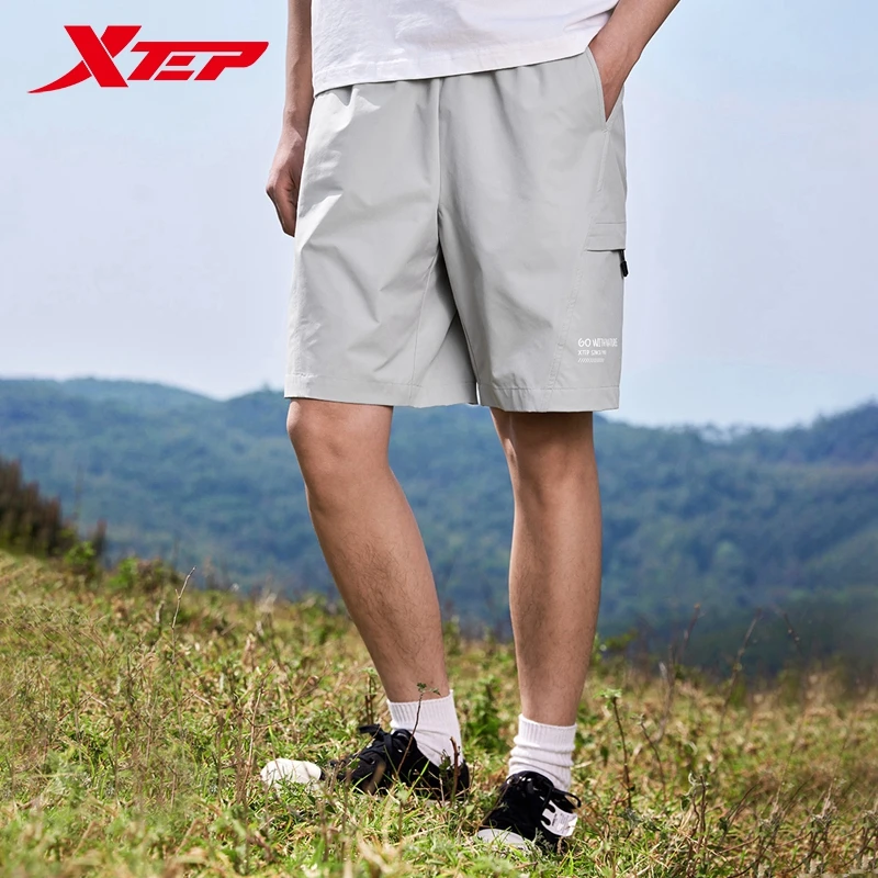 Xtep Woven Shorts For Men Summer Breathable Men's Sweatpants Climbing Soft Comfortable Leisure Outdoor Bottoms 876229240165