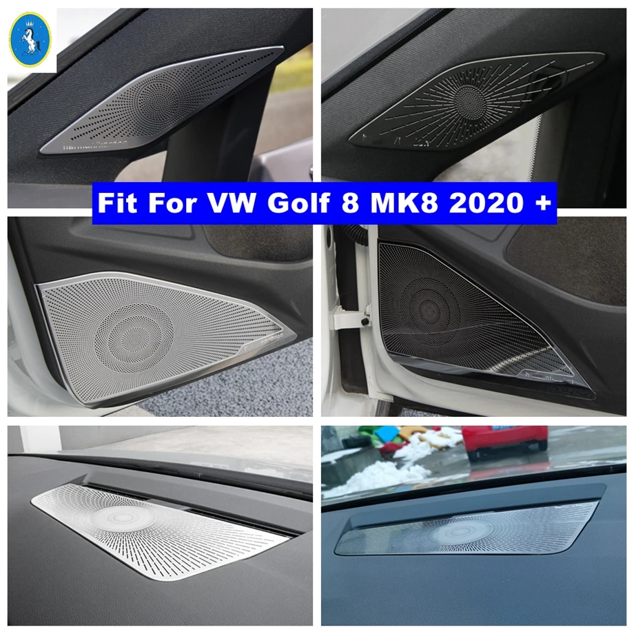 

Pillar A Door Handle Bowl Stereo Speaker Audio Sound Loudspeaker Cover Trim For VW Volkswagen Golf 8 MK8 2020 - 2022 Accessories