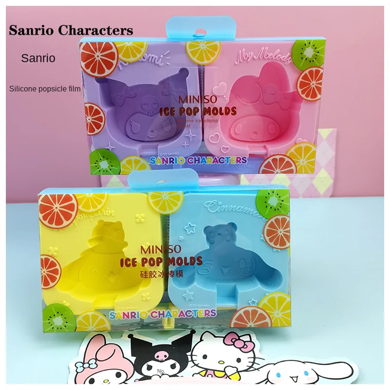 

Sanrios Kawaii My Melody Kuromi Cinnamoroll Purin Dog Doll Shaped Silica Gel Ice Mold Cute Easy Demoulding Ice Mold Handmade Toy