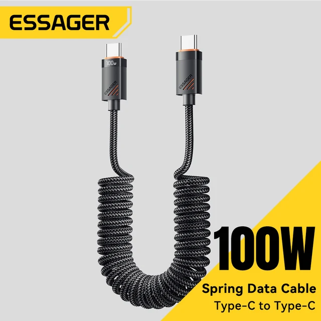 Essager Car Spring Type C Cable Essager Car Spring Type C Cable