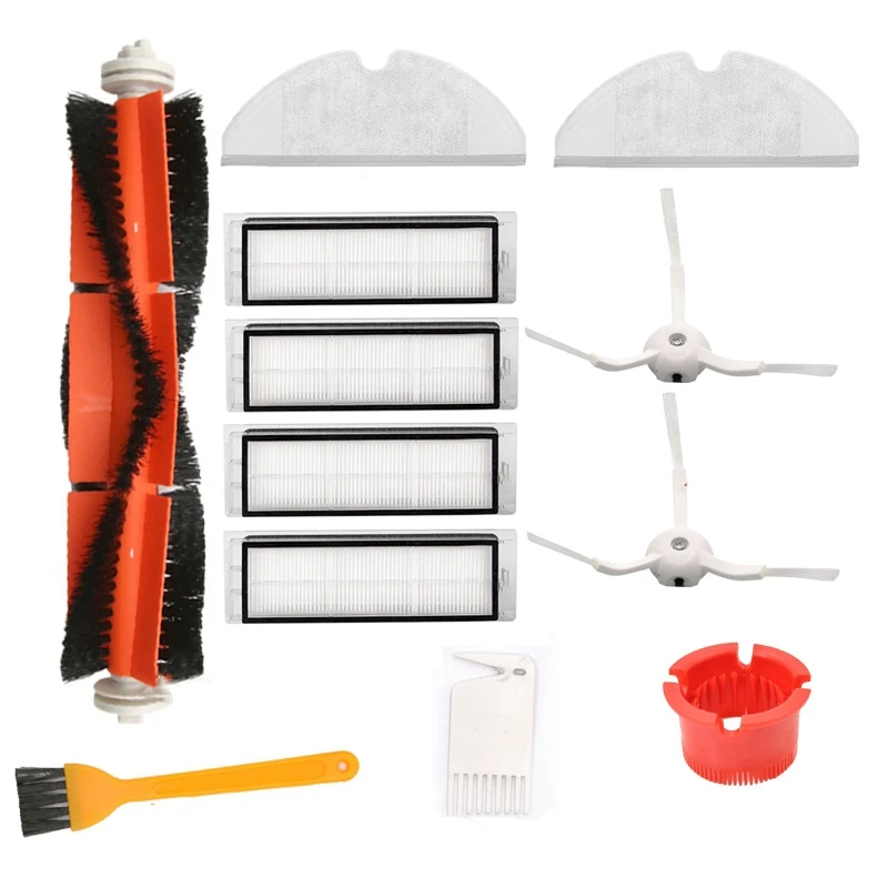 

Запчасти для пылесоса Xiaomi Roborock S5 S6 S60 S50 S55 T6 T4 моющиеся, фильтр НЕРА, основная и боковая щетки