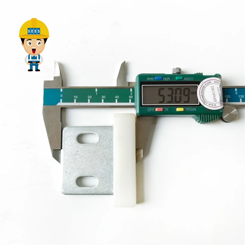 SEES 10pcs Elevator Door Slider L=65mm H=53mm W=15.5mm Lift Spare Parts