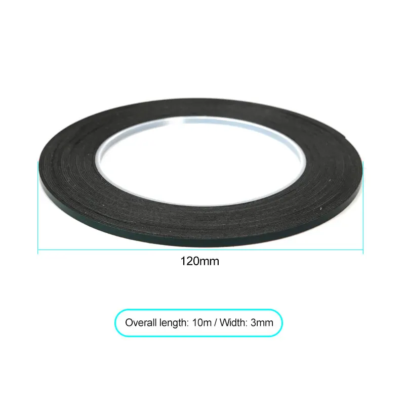 2-5MM 10M Black Strong Adhesive Tape Roll for iPad Tablet LCD Touch Glass Frame Back Cover Repair Double Side Glue for Samsung double side adhesive tape phone back adhesive tape phone adhesive tape