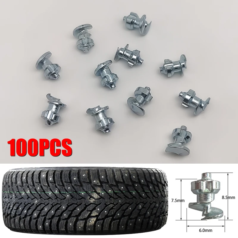 100PCS JX110 Carbide Tires Studs/Screw Snow Spikes/ spikes for tires
