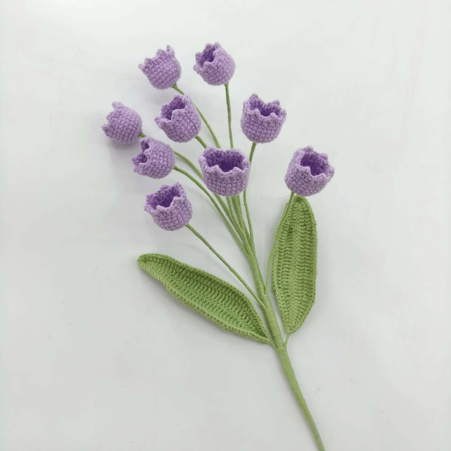 Gehäkelter Blumenstrauß Kreative Künstliche Pflanzen und Blumen Handgewebte Blumen Raumdekoration Geschenk – Detail 5