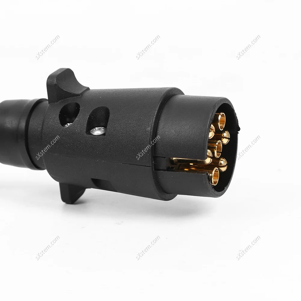 CAR Trailer Adaptor Plug 12V 7 Pin Round Male Plug To 12 Pin Female Flat Caravan Socket Connection Converter
