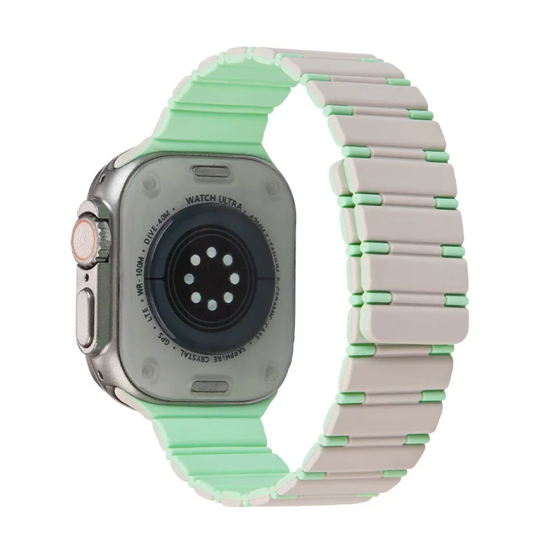 Dual-Color Magnetic Silicone Strap