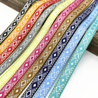 Buy 2 yards 13mm Vintage Ethnic Embroidery Ribbon Lace Trim Clothes Bag Accessories Embroidered Fabric Online