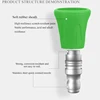 Car Wash Accessories Splash Proof  Stainless Steel Nozzle High Pressure Water Gun Nozzle Soft Rubber Sleeve Sector Nozzle 4