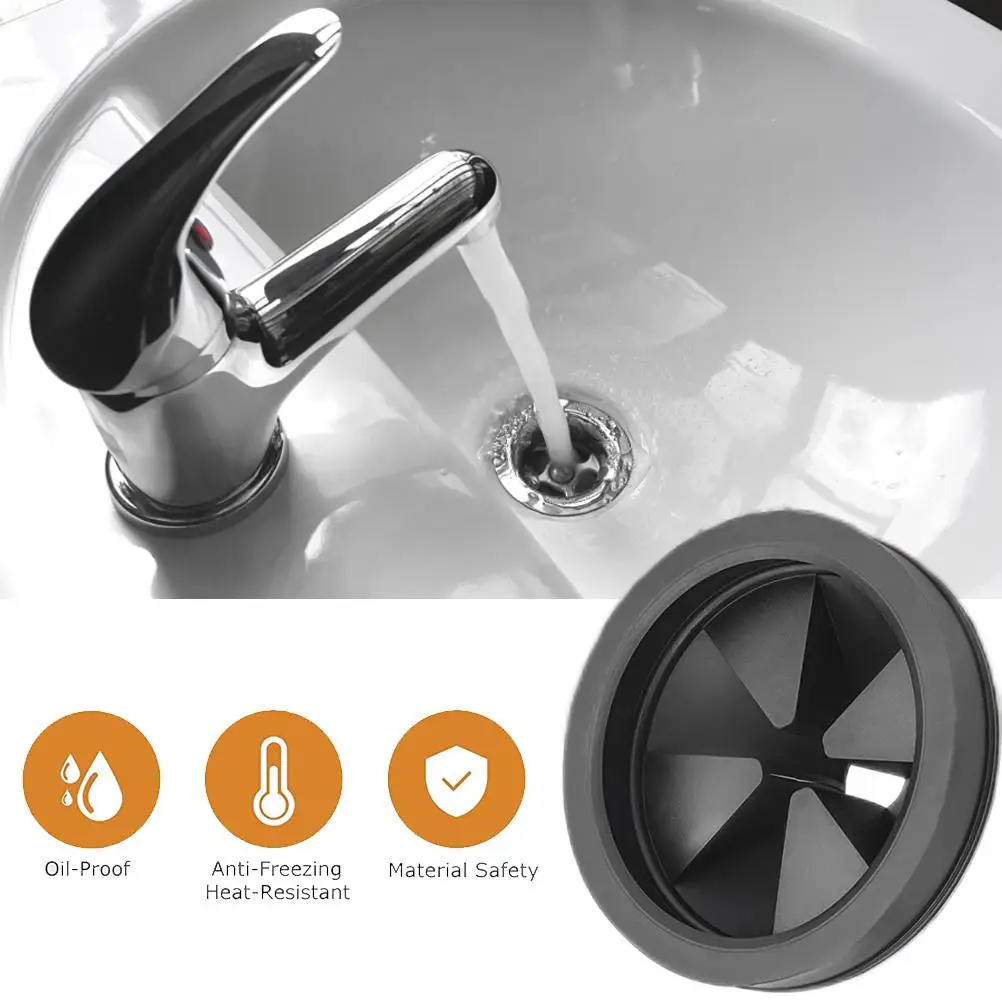Pacote de Lixo Disposer Respingo Guarda Epdm Borracha Dissipador Defletor Resíduos Alimentares Substituição Dreno Respingo Guarda 2