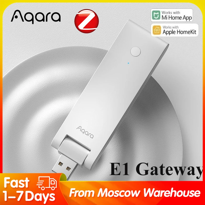

Aqara Hub E1 Modems Gateways for Smart Home Network Zigbee3.0 Voice Control Support Xiaomi Mijia and Apple HomeKit use