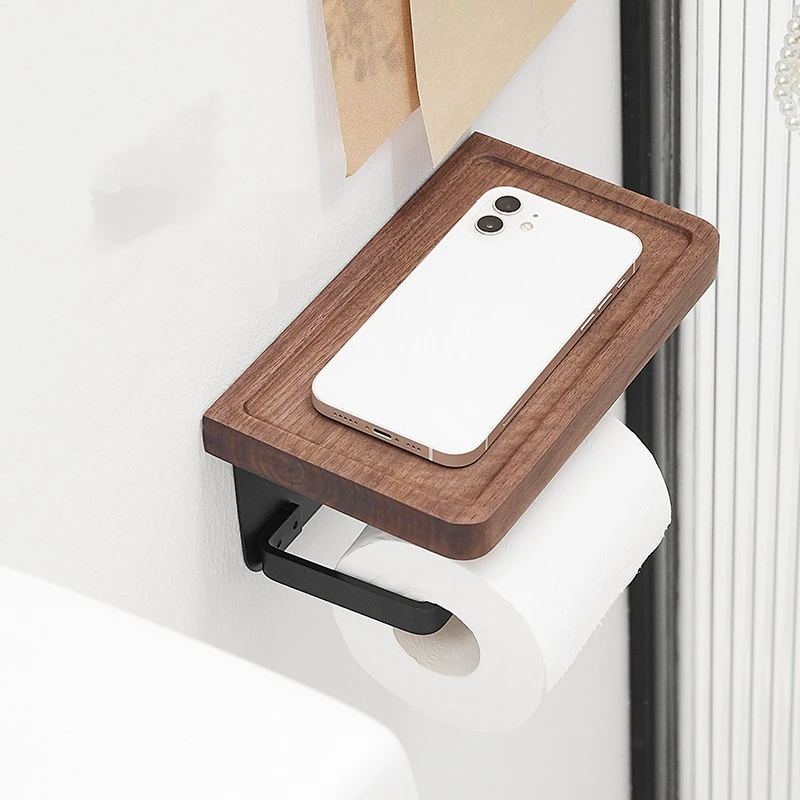Acrylic Toilet Paper Holder 1pc Walnut/acrylic Toilet Paper Holder