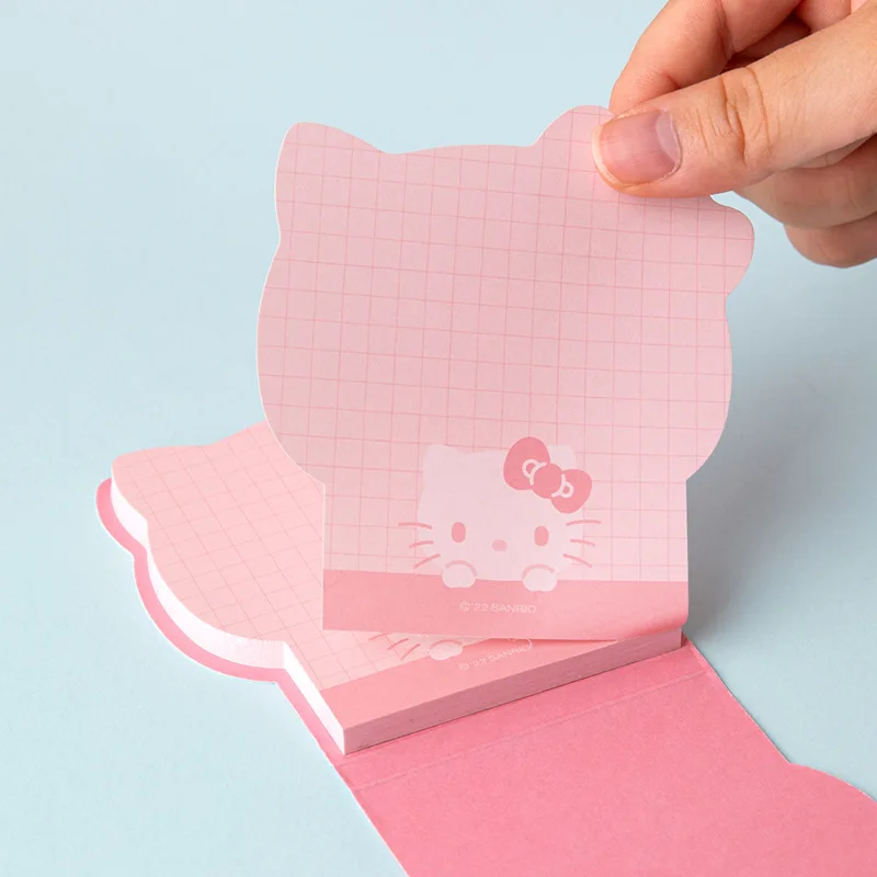 Cartoon Sanrio Memo Pads Cute Kt Kuromi Cinnamoroll Melody Student Stationery Office Message Notes Children'S Gift Wholesale 2