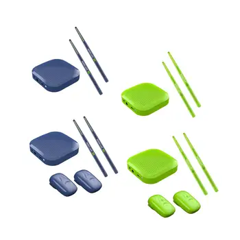 어린이용 포켓 드럼 세트, 드럼 스틱이 있는 에어 드럼, 생일 선물