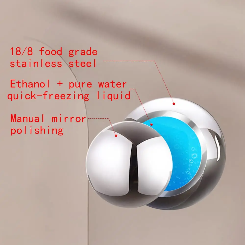 Whiskey Balls Reusable Stainless Steel Metal Ice Sphere Cubes Beverage Chilling Rocks Whiskey Stones for Red Wine ice cubes whiskey stones drink cooler