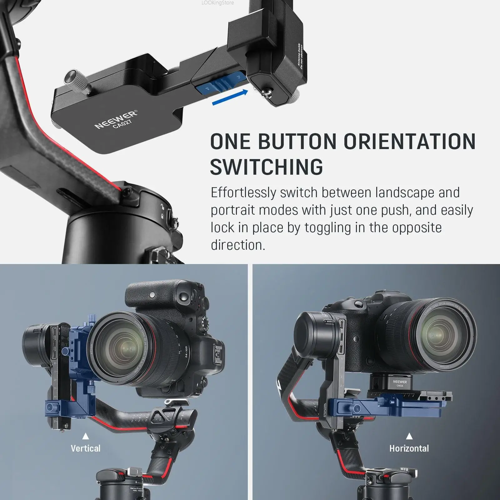 Pince Dégagement Rapide Arca Pour Trépied Et Stabilisateur DJI - Niveau à Bulle Intégré - Compatible RS3