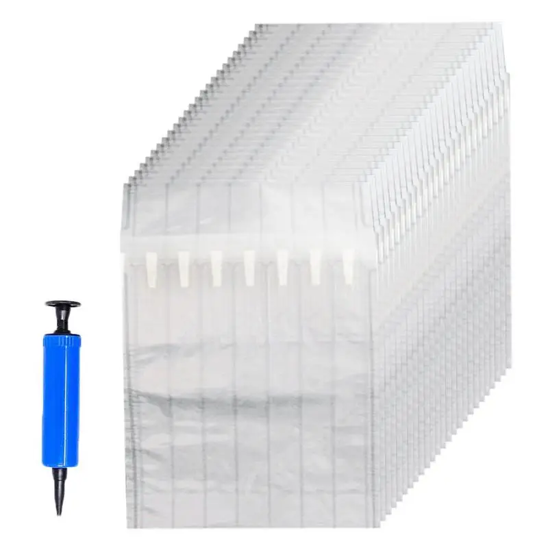 

26PCSet Wine Bottle Protector Bag With Free Pump Bottles Cushioning Wrap Packaging Shockproof Bubble Film Anticollision Buffer