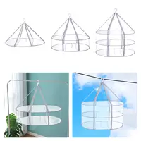 Sweater Drying Rack Hanging Cloth Dryer Multipurpose Drying Net Collapsible Flat Dryer Mesh Net Bathroom Accessories 1