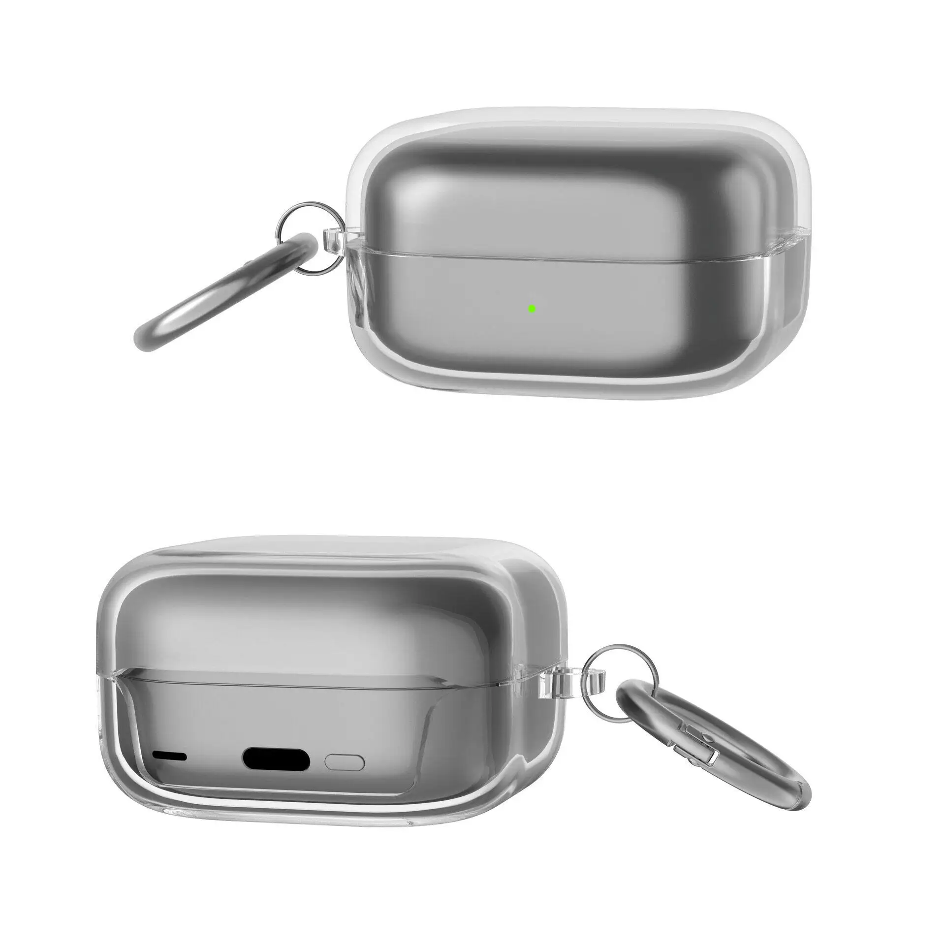 Transparent Shockproof Soft TPU Case with Lanyard & Cleaning Kit