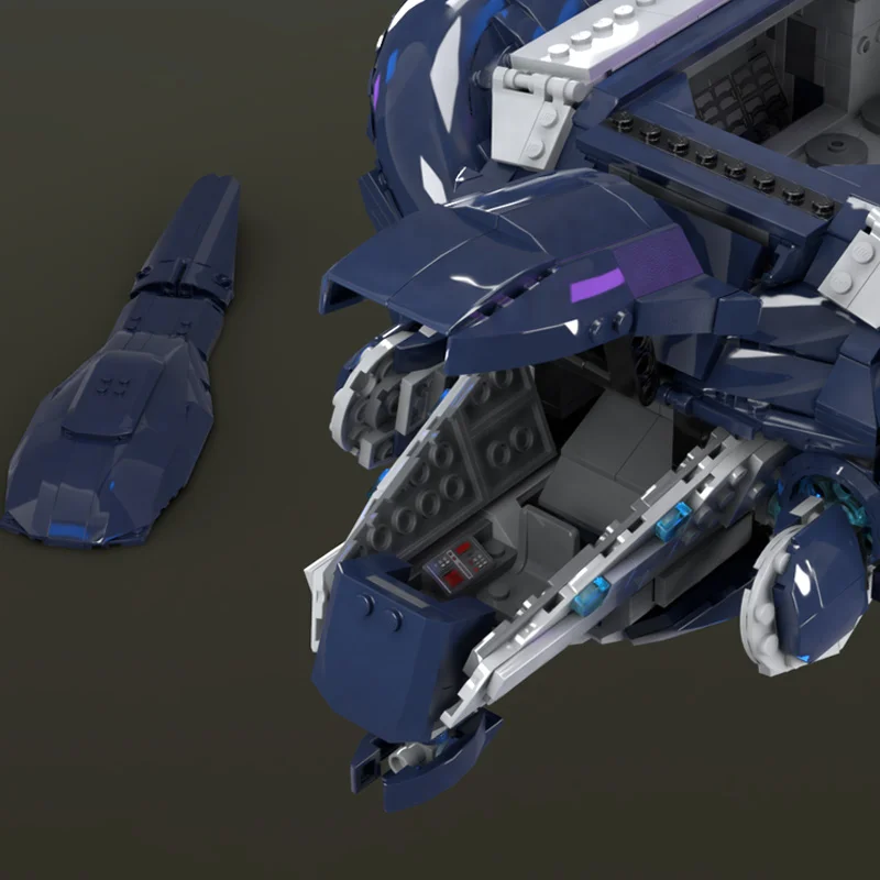 1489PCS MOC Haloes Ruswum Pattern Phantom Warrior Transport