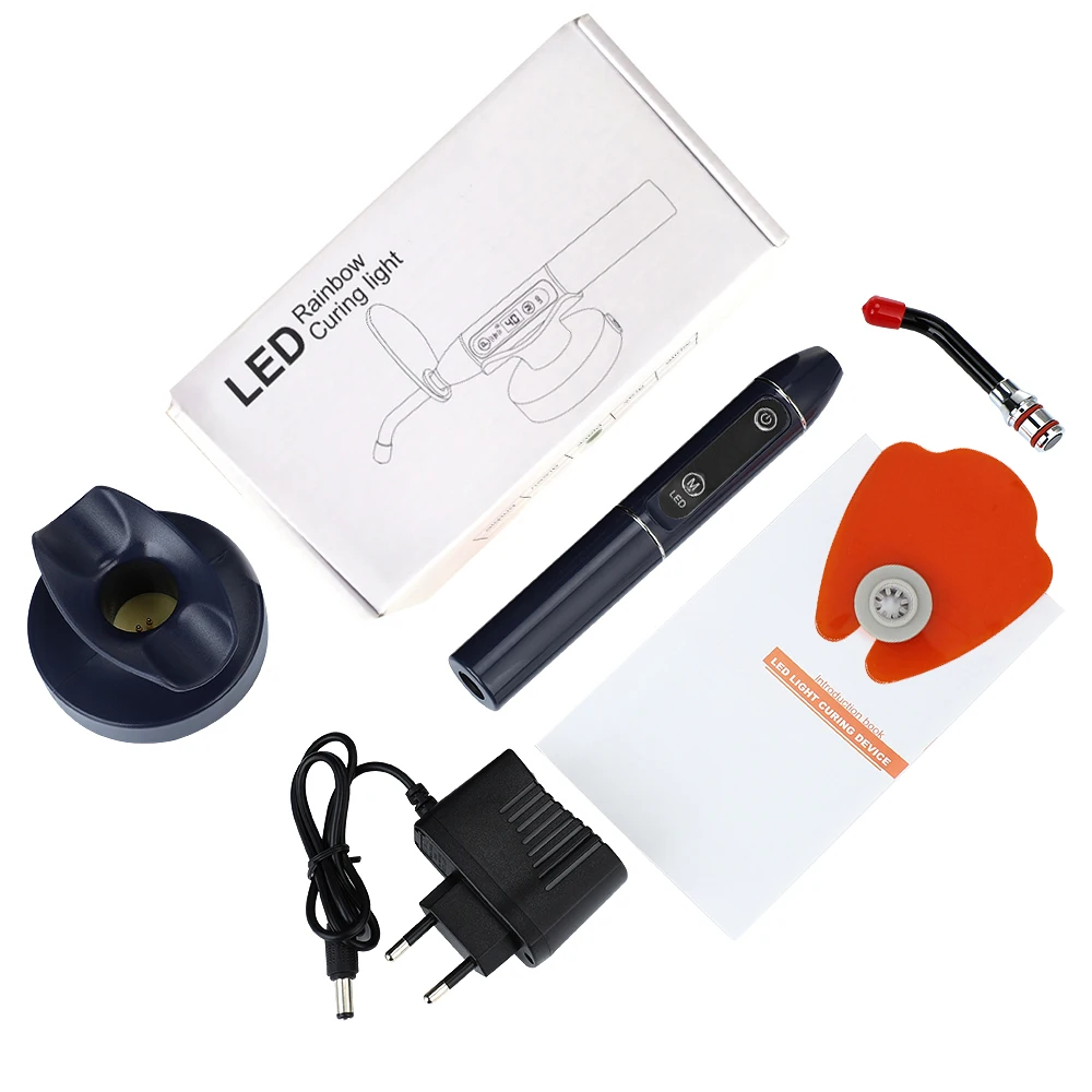 Lampe De Polymérisation LED Dentaire Sans Fil - Puissance 1200-2000 MW, Prise EU, Neuve