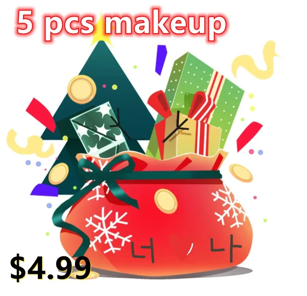 

5pcs brand MakeUp Lucky Bag Make up Cosmetics Kit gift Eyeshadow LipStick Eyebrow lipbalm highlighter Sent Randomly lucky bag