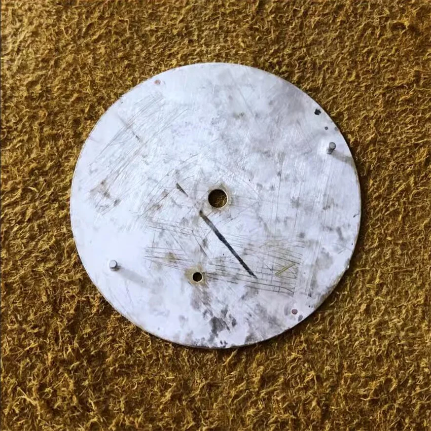 NEW Enamel Watch Dial 37MM 6 o'clock Seconds Dial Plate For ETA 6498/ST3621 manual mechanical movement Watch Repair Accessories