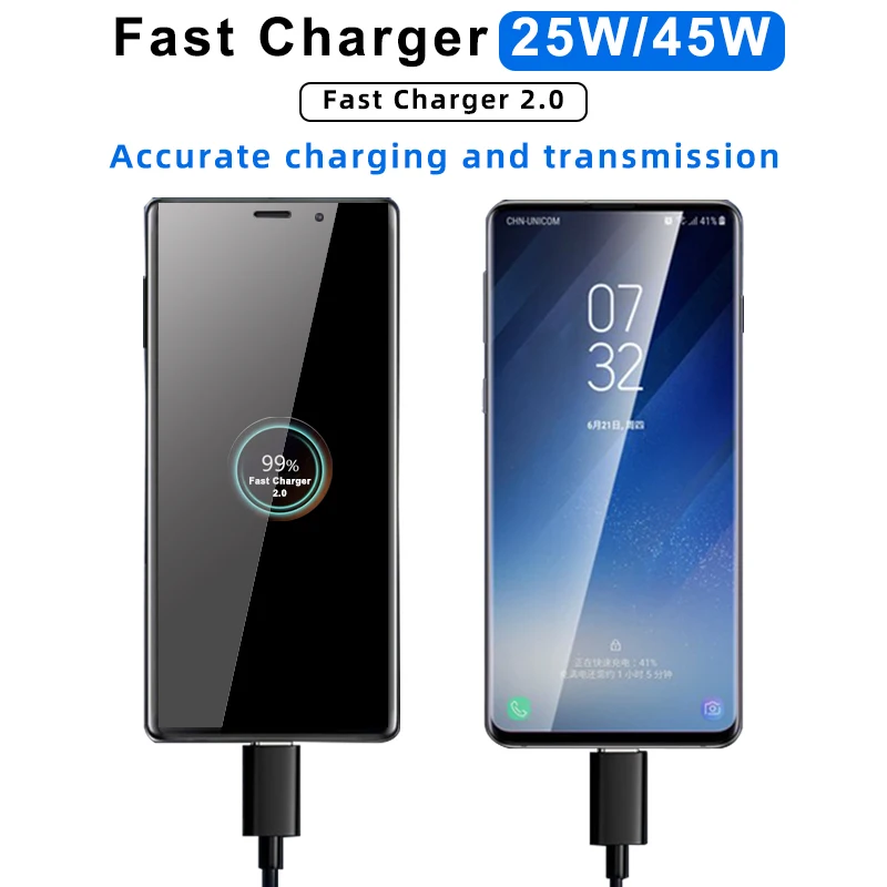 High-Speed 45W USB-C to USB-C Charging Cable with PD Technology