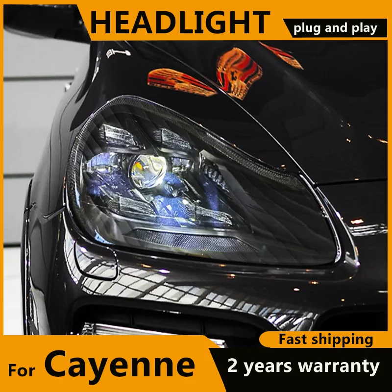 Per Porsche Cayenne 957 Fari 2007 2008 2009 2010 Matrix Led Head Lamp Drl Day Running Light Head Lamp Per Porsche Cayenne